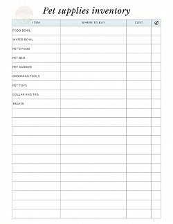 pet supplies